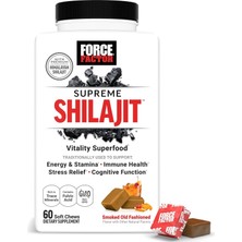Force Factor Supreme Shilajit, Premium Himalayan Shilajit Trace Mineral Immune Health 60 Chews