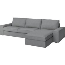 IKEA Bej Şık Kanepe - Uzanma Koltuklu 4'lü Kanepe