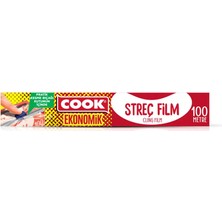 Cook Pvc Streç Film 100 Metre Kayar Bıçak Hediyeli