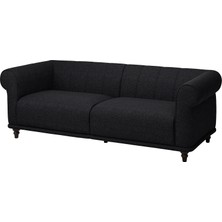 IKEA Antrasit Lüks Kanepe - 3'lü Kanepe