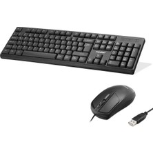 Senka Klavye ve Mouse Seti - Siyah KM501