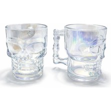 HERŞEYBURDAMODA 2'li Cam Kurukafa Kupa Bardak Seti ALK5113