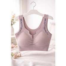 Somon Renkte Spor Sütyen Günlük