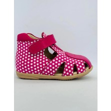 Ortopedia Ortopedik Deri Çocuk Sandalet 630 Pembe Beyaz