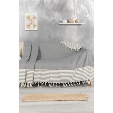 Virdis Home Elmas Desen Pamuklu Koltuk Örtüsü 170X210CM Tekli & Üçlü Koltuk, Çekyat ve Berjer İçin Lüks Yıkanabilir