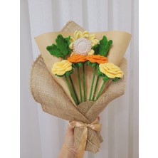 Gift And Flowers Örgü Çiçek Buketi, Gül Buketi, Sevgililer Günü, Anneler Günü, Özel Günler Tasarım Çiçek