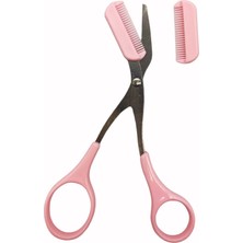 SETBEAUTY Değiştirilebilir Taraklı Kaş Makası Tek Bıçaklı Suya Dayanıklı Doğal Görünüm 1 Adet