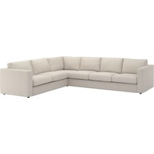 IKEA Bej Şık Kanepe - 5'li Köşe Kanepe