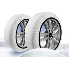 Esranın Dünyası Yüksek Kalite Tekstil Kar Zinciri - Lastik Kar Çorabı Muadili (X-Large)