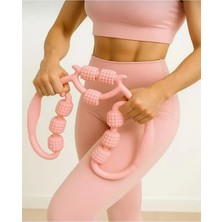 K-yonlineticaret 9 Tekerlekli Boyun Bacak Ayak Bel Masaj Aleti Çok Fonksiyonlu Manuel (5501)