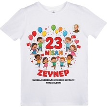 23 Nisan Kişiye Özel Baskılı Tasarım Çocuk T-Shirt