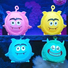 Kuzey Oyuncak Yüksek Kalite 10 Adet Renkli LED Işıklı Canavar Kirpi Yoyo Işıklı Sevimli Canavar Yoyo Karnehediyesi