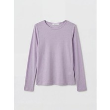 LC Waikiki Lcw Everyday Lila Bisiklet Yaka Kadın Body