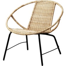 IKEA Beyaz Modern Berjer Koltuk - Rattan Koltuk