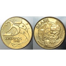 Banknoting Brezilya 25 Centavos 1998.