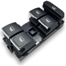 Esranın Dünyası Vw Golf 7 (2013-2017) Uyumlu Kromlu Sol Ön Kapı Dörtlü Cam Düğmesi