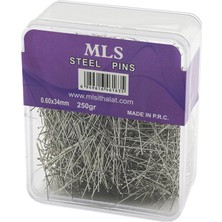 K-yonlineticaret Toplu Iğne  0.60X34MM   250GR   Şeffaf Mika Kristal Pls.kutulu Ambalaj (5501)