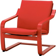 IKEA Kırmızı Modern Berjer Koltuk - Sallanan Koltuk