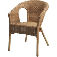 IKEA Beyaz Rahat Berjer Koltuk - Rattan Koltuk