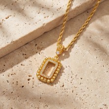 ferizz altın kaplama  gram çerçeve kolye ucu tgr-766