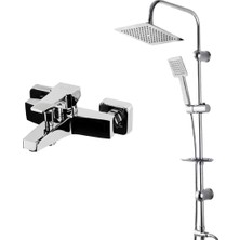 Newarc Aqua Krom Banyo Bataryası ve Sky Duş Ünitesi 2'li Set 941511-440453