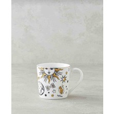 Dream Fashion Talisman Spirit New Bone Chine Yılbaşı Kupa 370 ml Siyah-Beyaz-Gold