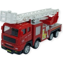 Indispensablely Iş Makinaları Serisi - Sürtmeli Itfaiye Aracı 16 cm - Uzayan Merdiven