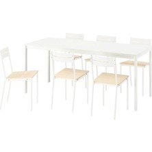 IKEA Beyaz Zarif Yemek Masası - Yemek Masası Takımı