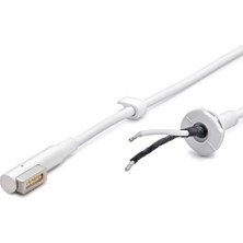 Senka Laptop Adaptör Dc Jack Kablosu 60W L Tip Macbook Uyumlu 1.2 M - Beyaz HDX5543