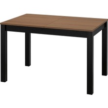 IKEA Siyah Zarif Yemek Masası - Açılır Yemek Masası