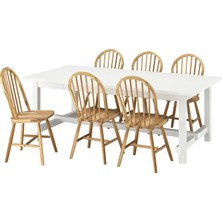 IKEA Beyaz Geniş Yemek Masası - Yemek Masası Takımı