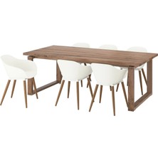 IKEA Beyaz Geniş Yemek Masası - Yemek Masası Takımı