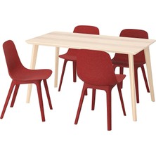 IKEA Beyaz Sağlam Yemek Masası - Mutfak Masası Takımı