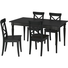 IKEA Siyah Zarif Yemek Masası - Yemek Masası Takımı
