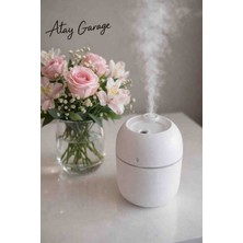 Atay Garage Minimalist USB Buhar Makinesi – Sessiz Çalışma, Ortam Nemlendirici & Aroma Difüzör