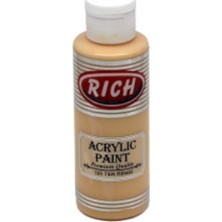 Rich Akrilik Boya Ten Rengi 130 cc - 123 Su Bazlı Kokusuz Yüksek Kalite Dayanıklı Boya