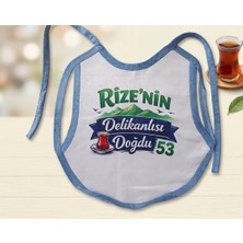 Rize’nin Delikanlısı Doğdu 53 -Erkek Bebek Mama Önlüğü