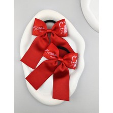 Toka Sepetim Atatürk ve Imzalı Kırmızı 23 Nisan 29 Ekim Tokası 1 Çift