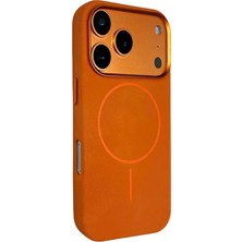 Lvsqvr Joko  Iphone 17  Max Luno Deri Magsafe Kapak - Turuncu