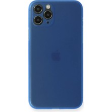 Newface iPhone 11 Pro Max Kılıf Pp Ultra Ince Kapak - Mavi