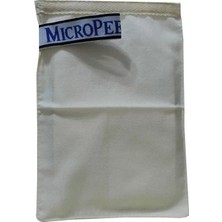 Micro Peel Ipek Yağlı Cilt Için Banyo Kesesi Beyaz 16X24
