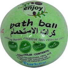 Enjoy Okaliptuslu El Yapımı Banyo Küvet Topu Sabunu Yeşil 90-120 Gr