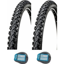 Ghauri 26 Jant 26X1.95/2.125 Tiger Mtb Bisiklet Dış Lastiği x 2 Adet + Panda Iç Lastik Seti