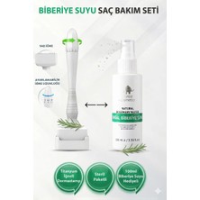 Elamour 140 Titanyum Iğneli Ayarlanabilir Dermastamp - Biberiye Suyu Seti Dökülme Karşıtı 100ML -