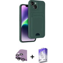 BUTİMAR'S iPhone 14 Vadi Çizgi Prime - Siyah Bilvis 5in1 3D Magic Cam Ekran Koruyucu + Gümüş Raze Metal Kamera Lens