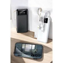 Senka 20.000 Mah LED Işıklı LCD Ekran USB Girişli Type-C Lightning Powerbank