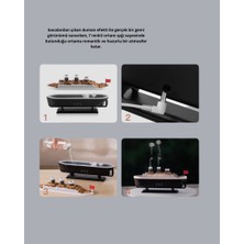 Zero Land Hnrlishp Dekoratif Gemi Modeli 7 Renk Işıklı Ha Nemlirici ve Oda Kokusu Difüzörü