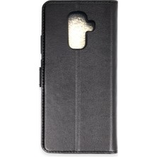 Lvsqvr Newface  Galaxy A6 Plus 2018 Kılıf Tr S Plus Kapaklı Kılıf - Siyah