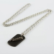 Zero Land Lvsqvr Atatürk Imzalı Künye Kolye - Siyah