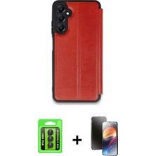 BUTİMAR'S Galaxy A15 4g Zirve Yansıma Serisi - Siyah 3D Antistatik Mat Seramik Nano Ekran Koruyucu + Siyah Raze Metal Kamera Lens